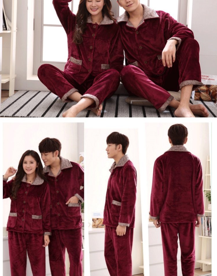 Mùa thu kích thước lớn đồ ngủ cha mẹ trẻ em san hô flannel dày chất béo MM lỏng nhà dịch vụ mẹ và trẻ em phù hợp với mùa đông đồ gia đình