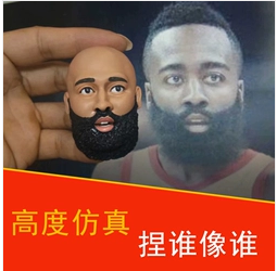 Soft pottery doll doll live-action custom handmade q version clay sculpture wax figure pinch clay man diy doll birthday wedding gift