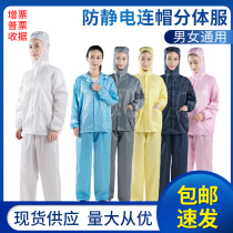 Hot sale Anti-static hooded split suit Dust-proof clean suit Dust-free work clothes Split dust-free suit spray paint suit