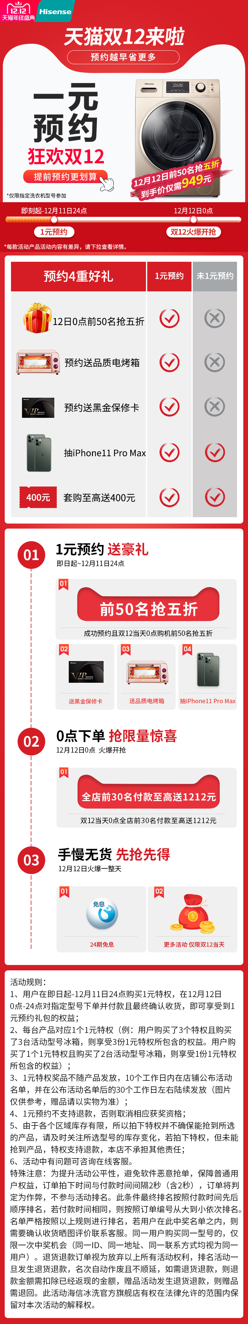 海信  洗烘一体 一级能效 全自动滚筒洗衣机 10公斤 图1