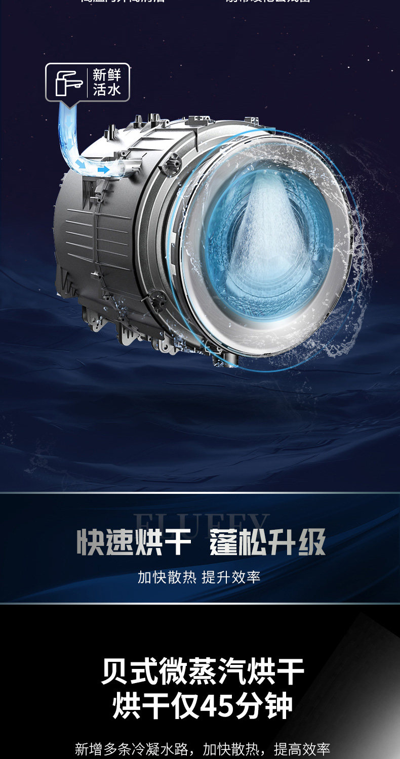 海信 洗烘一体 变频滚筒洗衣机 10公斤 图10