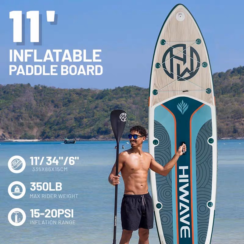 スタンドアップパドルボード、初心者用サーフボード、ダブルフィッシング、ルアーボート用のインフレータブルパドルボード