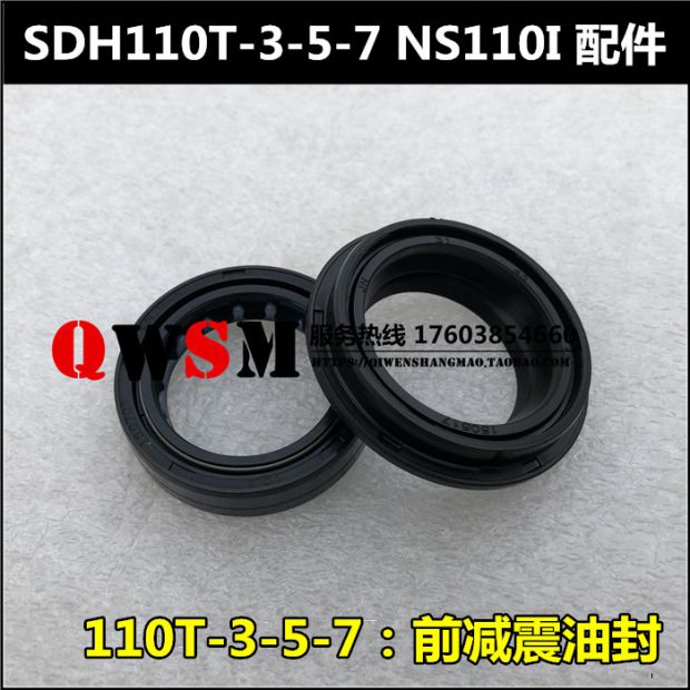 Con dấu giảm xóc trước Sundiro Honda SDH110T-3-5-7 phớt chặn dầu phía trước NS110I - Xe máy Bumpers nhún sau xe wave