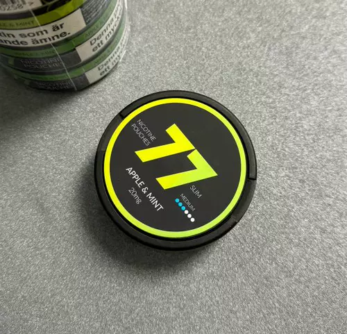 Швеция мешочек 77 Apple Mint Slim All White Apple Mint