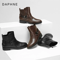 Daphne/达芙妮 Martens, зимние модные челси, повседневные короткие сапоги, низкий каблук