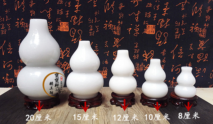 Ngọc tự nhiên màu be ngọc trắng đồ trang trí bầu phong thủy Thủy thị trấn Hulu ác linh Nafu thủ công tủ rượu trưng bày dcor phòng ngủ chill