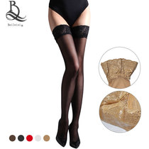 6 pairs of BEILEISI 10CM lace side silicone anti-slip stockings high barrel stockings 2072
