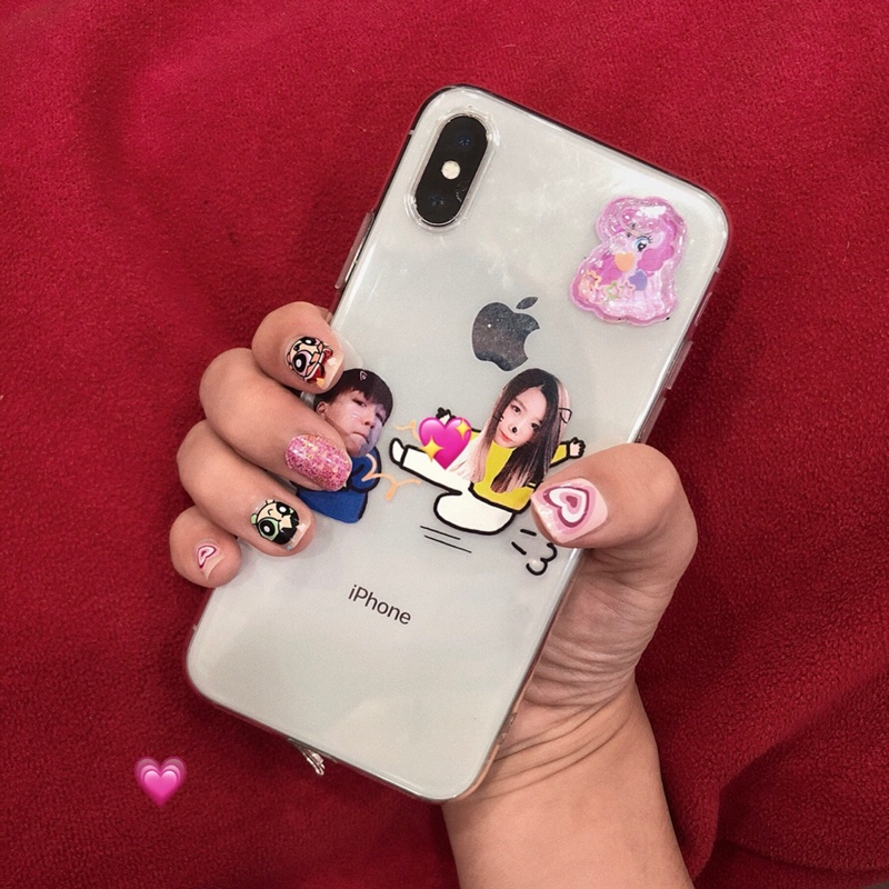 Suitable for Huawei mate30pro mobile phone shell custom couple avatar funny any model to map custom DIY