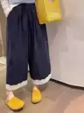 Летние детские джинсы, кружевные штаны