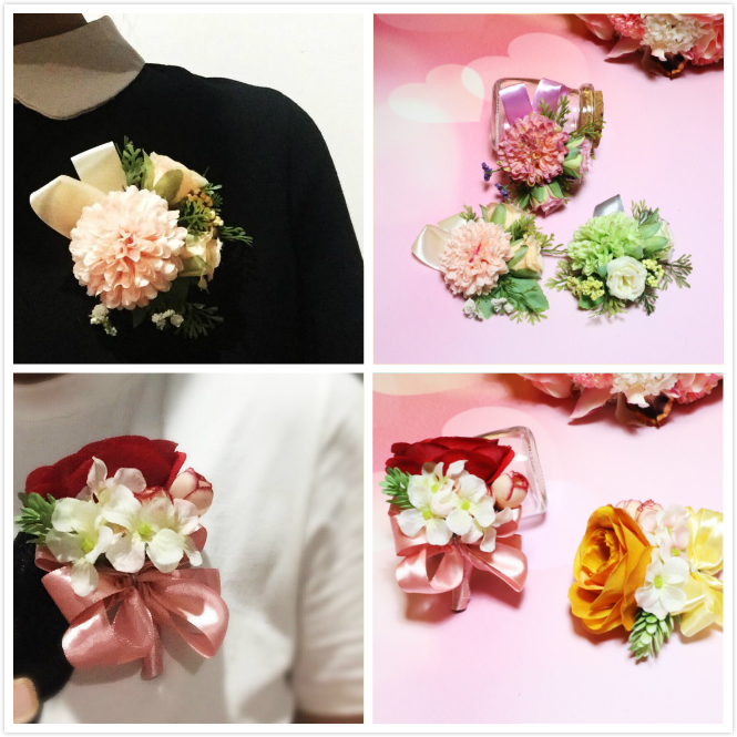Wedding Supplies New Lang Bridal Bridesmaid Bridal Bridal Sisters Wedding Han Version Emulated Chest Floral Hand Flowers