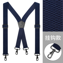 Mens outdoor braces Jacket Ski Pants With Locomotive Sport Shoulder Strap Retro Shoulder Strap Back Strap Pants Drop Off Belt Youth