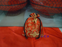 Buddha beads walnut bags handle pieces storage bags packaging silk bags drawstring sutra bags custom-made