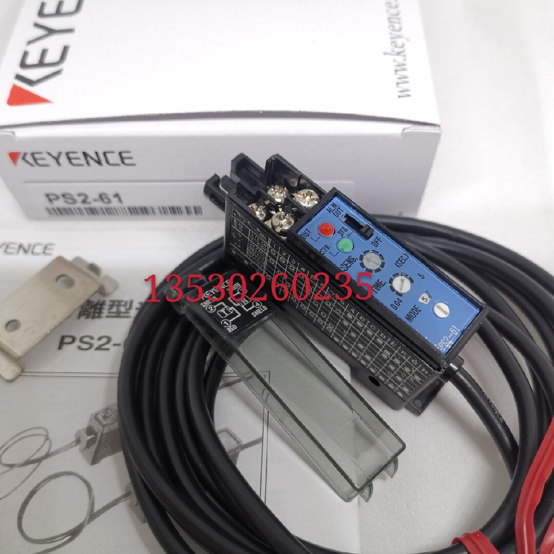 Sales of new Keyence split amplifier PS2-61 with metal bracket warranty for one year