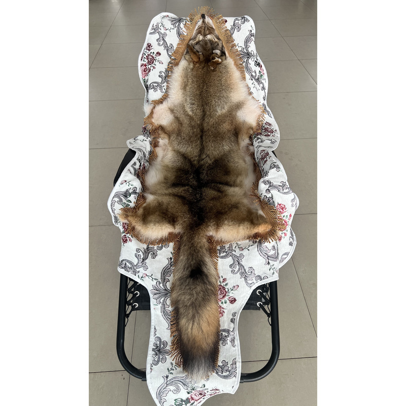 Imported Whole North American Coyote Fur, Canadian Bed Blanket, Fur Home Decor, Decorative Items, Cushion, DIY with Certificate Imported Whole North American Coyote Fur, Canadian Bed Blanket, Fur Home Decor, Decorative Items, Cushion, DIY with Certificate