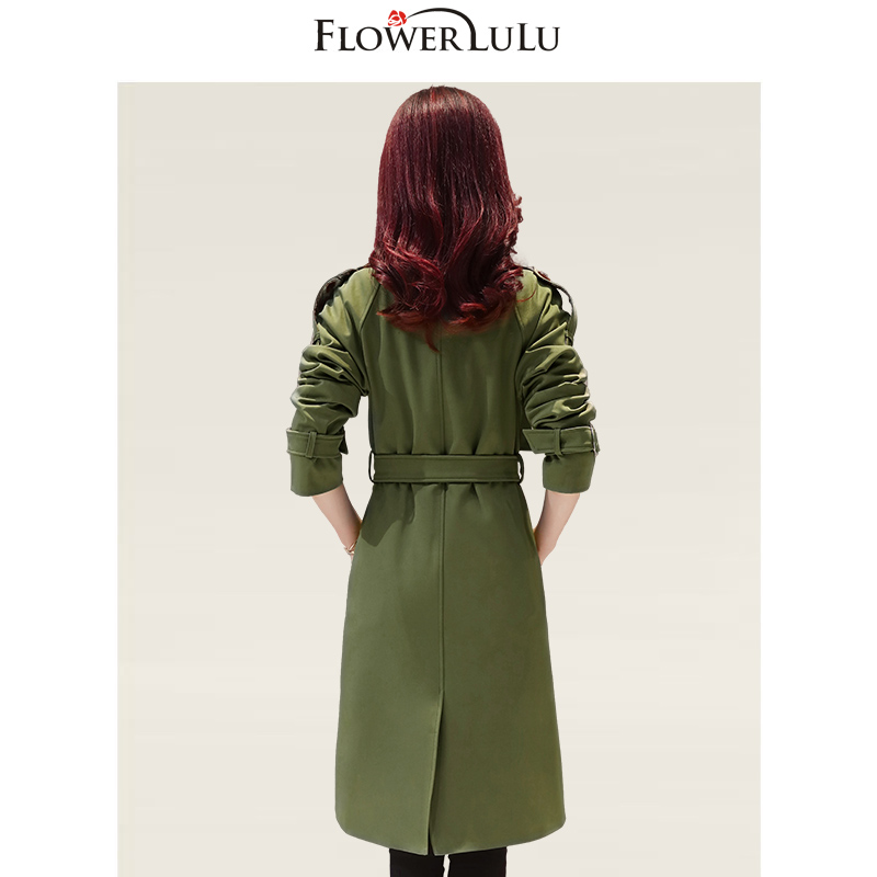 Trench pour femme FLOWER LU      en Polyester - Ref 3227869 Image 4