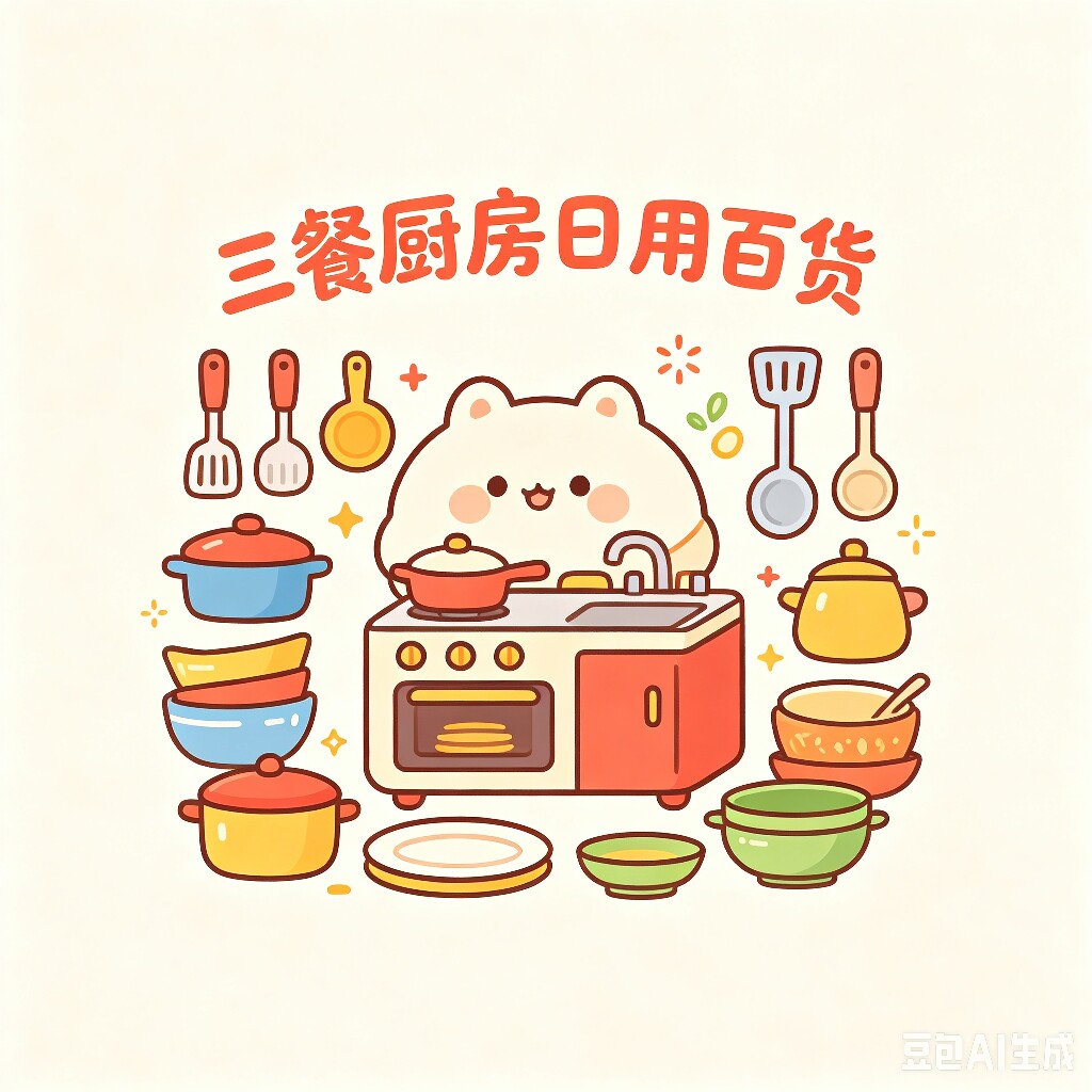 三餐厨房日用百货的LOGO