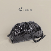 Orange Teenage Girl Space Cotton Duvet Bag 2021 New Large Capacity Autumn Winter Cloud Pack Fashion 100 Lap Single Shoulder Bag