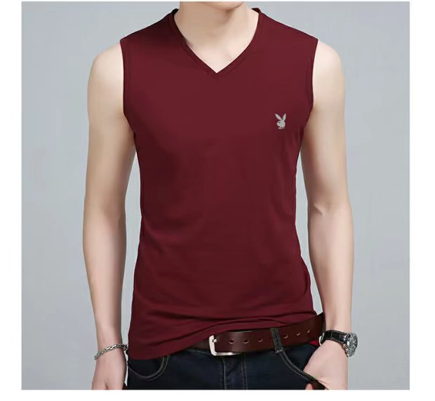 Thương hiệu áo vest thể thao nam vest vai cá tính cotton màu trơn không tay áo thun phiên bản Hàn Quốc tự vắt mồ hôi vest - Áo vest cotton