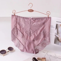 Lace Sexieless net yarn High waist Large size Foreign trade Guido Luxurious Speed Dry Pure Cotton Crotch Slight Collection Underpants
