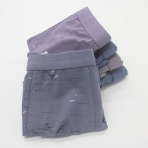 Three Tips Mens Flat Corner Pants High Waist Pure Cotton Large Code Cotton Moor Sweat-Permeable RC Cotton Four-corner Shorts Underpants Underpants