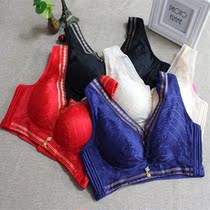 Bra Adjustment Type Small Chest Coaling Vest Style No Steel Ring Bra Lace Sexy Upright Cotton Underwear Clear Cabin