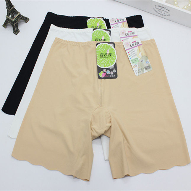 Summer Lotus Safety Pants Anti-Walking Light Women Beat Bottom Ice Silk No Marks Summer Thin insurance Inner shorts Anti-Wolf 38001