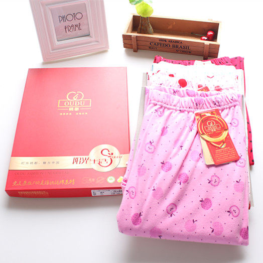 Ms. Gullu's pure cotton long johns one-piece cotton underpants autumn and winter single warm pants cotton wool trousers special offer