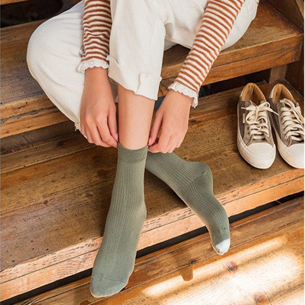 Socks Children Korean version of the cylinder socks Long Sox Korean version Spring Fall Pure cotton new Japanese Department Pure Candy Cute Cotton Socks