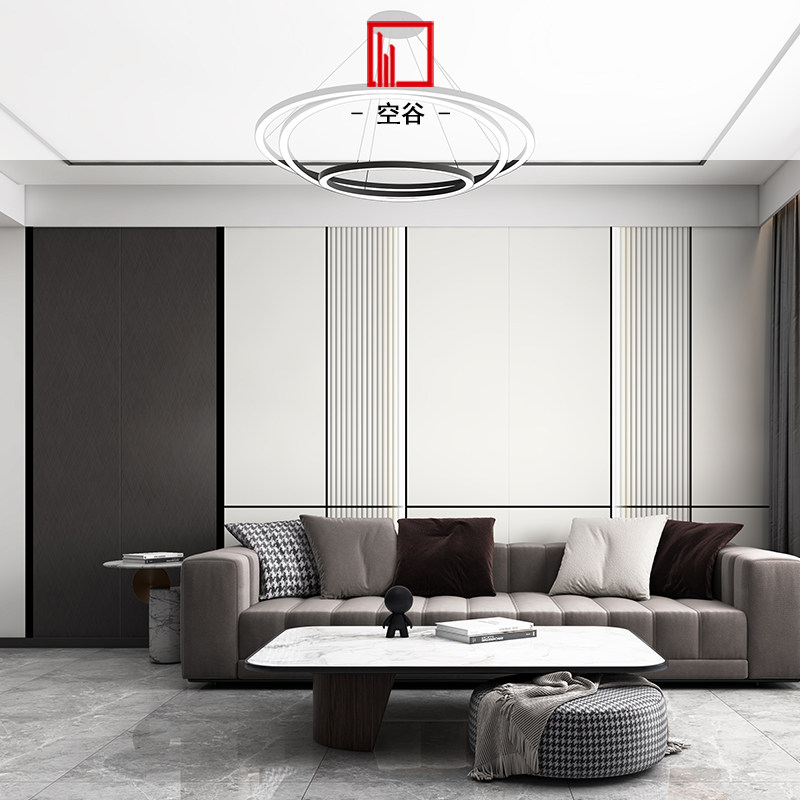 Luminous background wall 2022 new wood veneer background wall bamboo wood fiber wall panel sofa background wall simple and modern