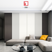 Konggu Home Customization 2022 New Bamboo Wood Fiber Integrated Wall Panel Background Wall Living Room Simple Modern Background Wall