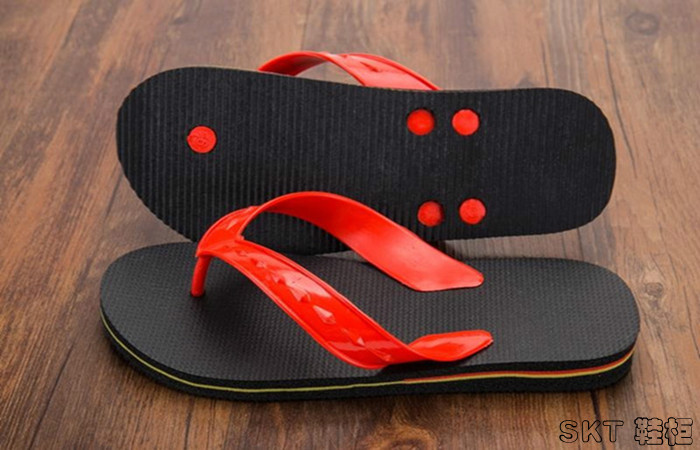 Authentic Zhanjiang đặc sản đôi ngỗng Lôi Châu Một bước đỏ lật dép nữ sinh viên nam mùa hè đơn giản dép đi biển và dép dép nam đẹp