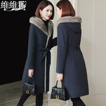 Vvix Fox women 2021 Winter New Rex rabbit hair inner niece overcome fur coat middle-aged and elderly detachable