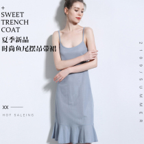 Cotton linen thin nightdress women Summer sling pajamas sexy weary dress Ice Silk dress loose home clothes