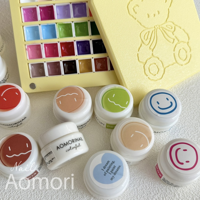 Cherry Nail Art Aomori Japanese Smiley Face Nail Art Painting Gel No-Wash Silky Cartoon Special Cherry Nail Art Aomori Japanese Smiley Face Nail Art Painting Gel No-Wash Silky Cartoon Special