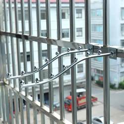 Balcony dormitory guardrail small clothes drying rack artifact bedside clothes hook anti-theft window hook shelf window dormitory