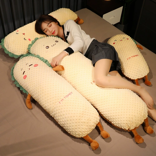 Подушка для сна, съёмная плюшевая кукла, игрушка, хлеб, тост