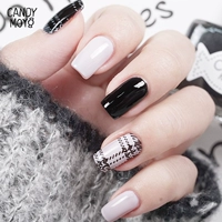 CandyMoyo Nail Art In Tấm Stereo Hollow Chuyển mẫu Công cụ Cá nhân Kẻ sọc - Công cụ Nail cọ vẽ nail