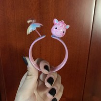 Douyin with Katsi milk bean luminous bracelet bracelet rainbow color piggy Bracelet girl bracelet Jiadao