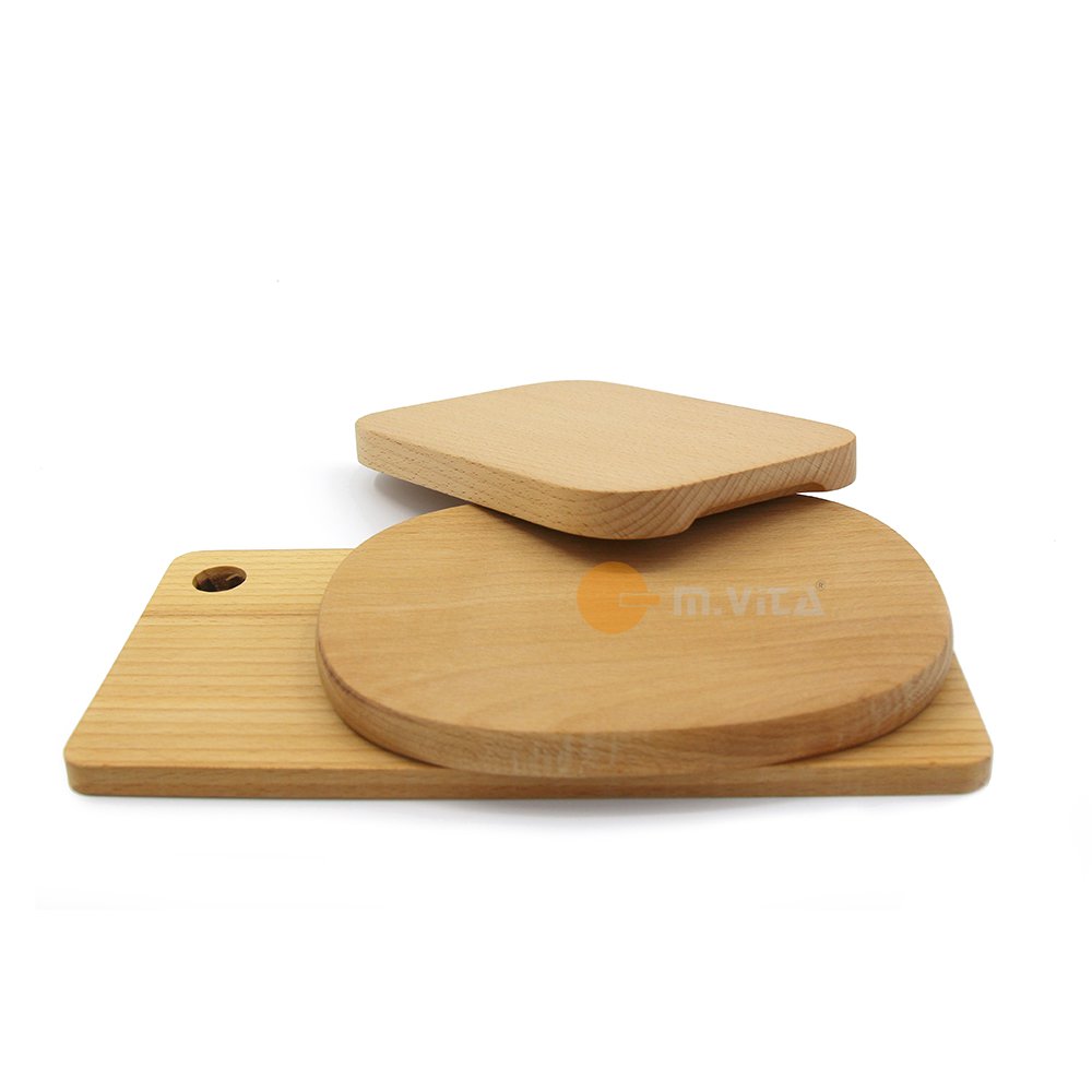 Monsheng Education Montausssori Food Self-Beech Wood Solid Wood Small Chopping Board Small Chopping Board