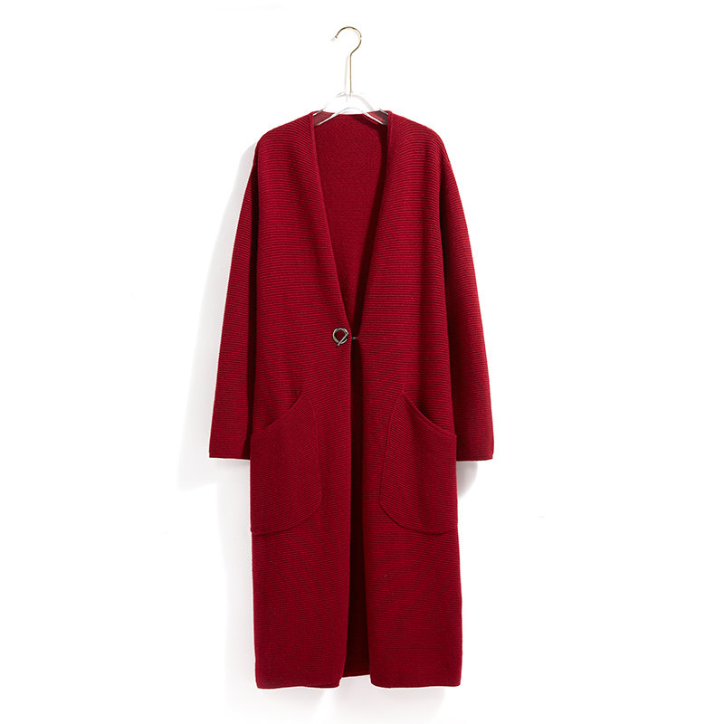 Fat Wife Great Size Dress Fashion Autumn Clothing New Pint Orange Knit Medium Long Drawing Rope Stitch 416224910