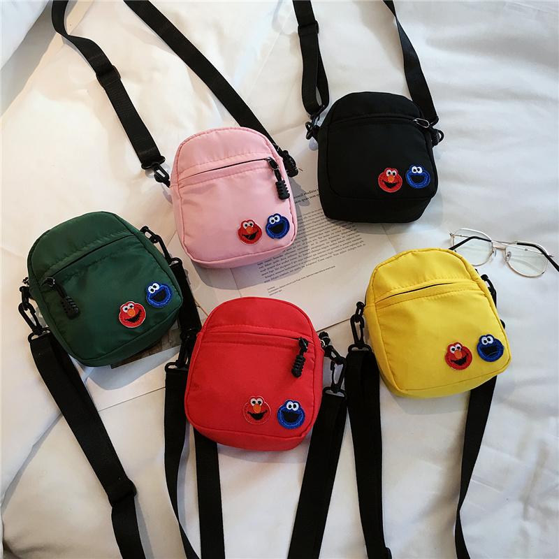 Sesame Street Japanese Harajuku ins Cartoon Free Shipping Mini Mobile Phone Bag Single Shoulder Small Bag Fresh Women's Crossbody Bag