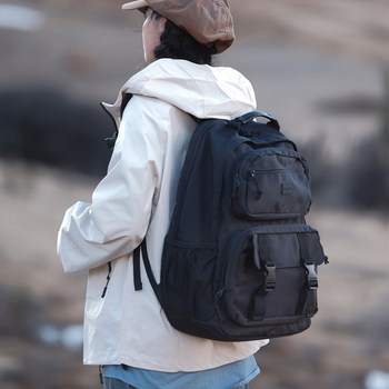 Trendy brand backpack men's large-capacity travel computer backpack college student schoolbag female high school junior high school students outdoor sports