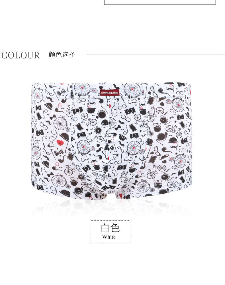 Cotton văn hóa cotton vài phim hoạt hình dễ thương cotton nam và nữ đồ lót boyshort gửi bạn trai gửi bạn gái đồ lót cao cấp