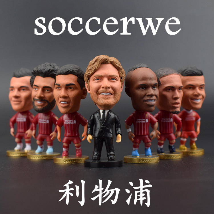 Football doll swing a doll hands a handmade gift for Liverpool Liverpool Kloppsalahmane van Dick