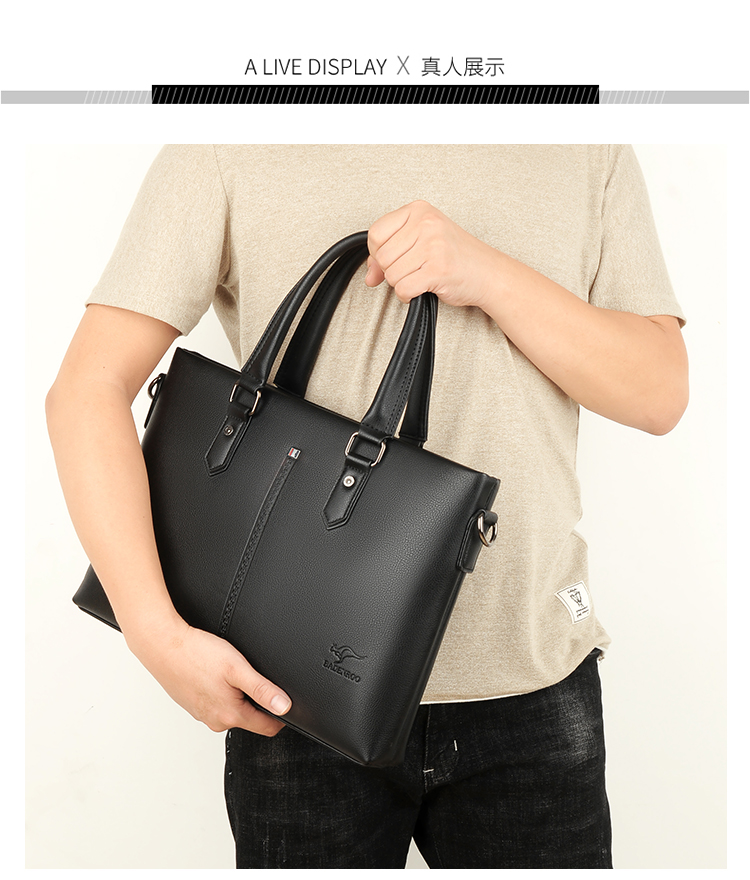 Biden kangaroo túi xách nam kinh doanh cặp da bò túi xách nam da nam túi xách tay túi xách - Túi của con người ví louis vuitton