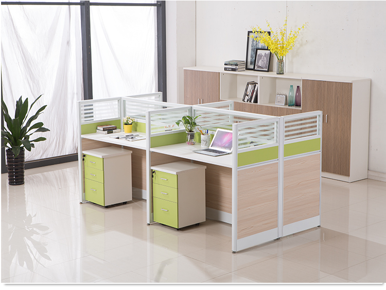 Màn hình bàn đơn văn phòng hiện đại thẻ văn phòng ghế máy tính bàn 4 người nhân viên văn phòng bàn văn phòng ghế giám đốc