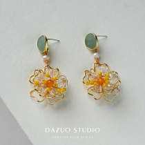 Light Extravagant Style Retro Ear Accessories Superior Sensual Temperament Earrings Flowers Fairy and Sweet Ears Pendant