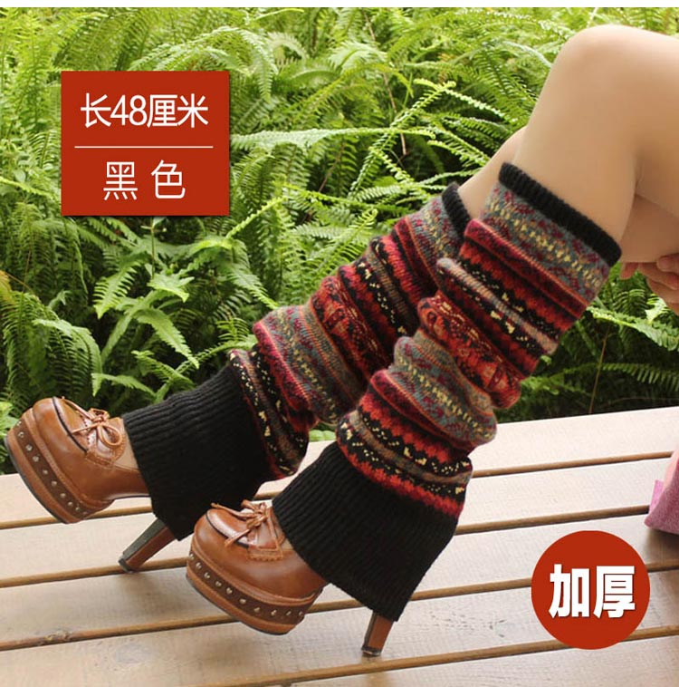 Quần dài đến đầu gối tất xà cạp vớ của phụ nữ trên tất đầu gối tất bông đi trong nhà