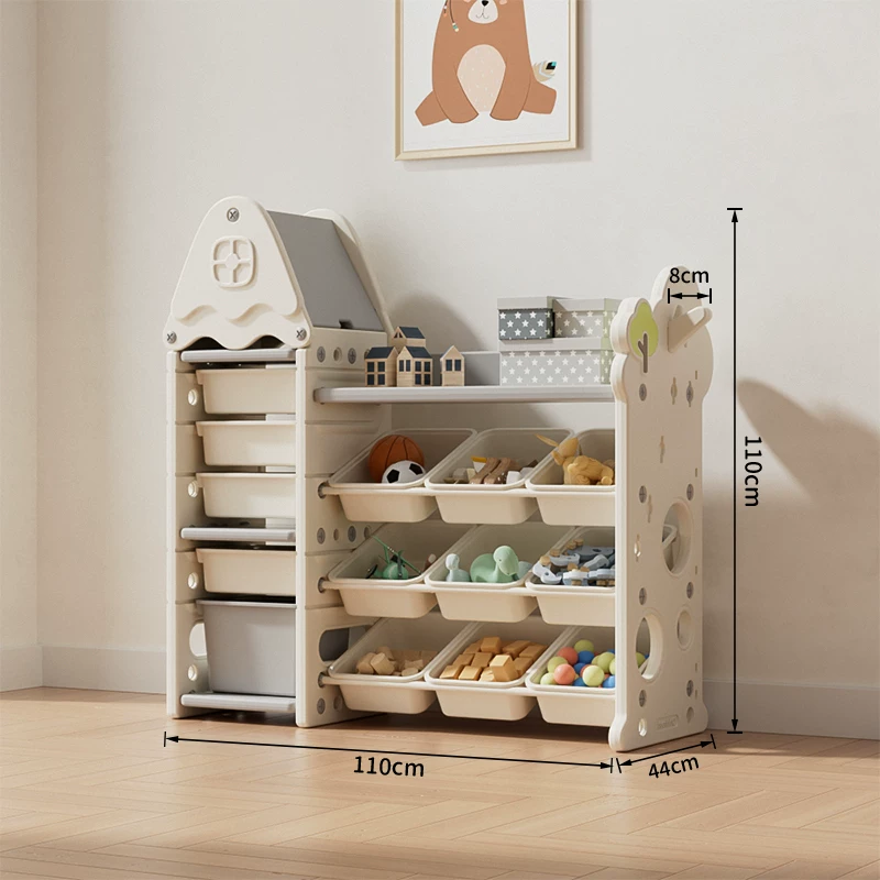 Toy, multilayer storage system, book with pictures, capacious bookshelf, classification