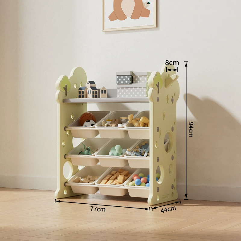 Toy, multilayer storage system, book with pictures, capacious bookshelf, classification